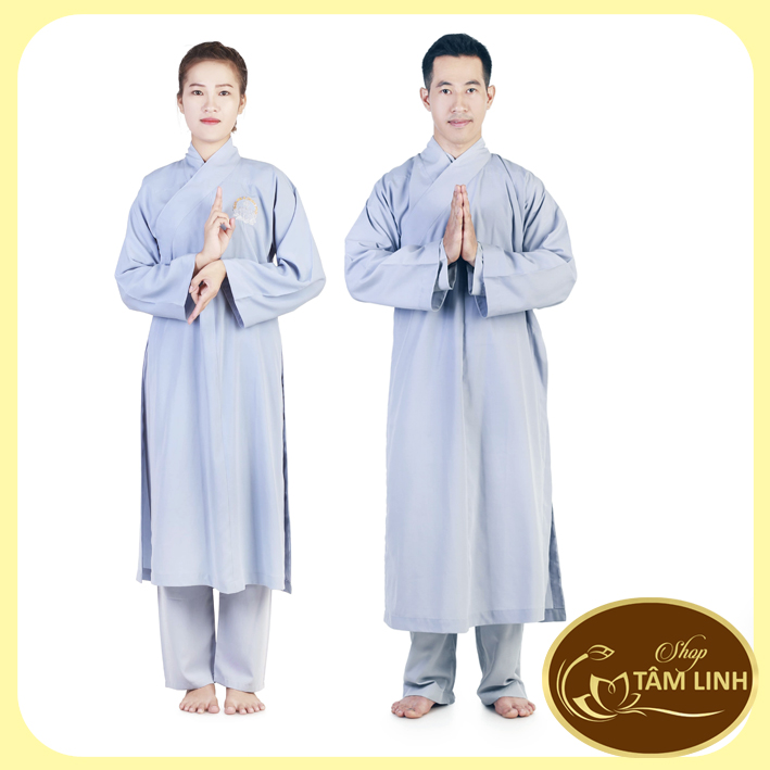 Áo tràng phật tử ( Vải kate) Nam & Nữ