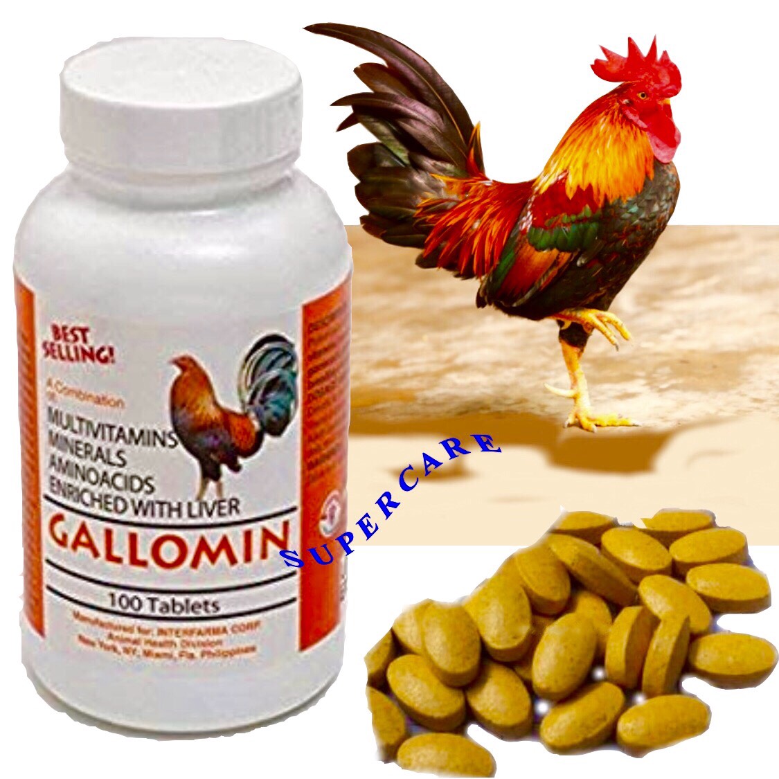 [Hoàn tiền 10%] [CÓ HỎA TỐC] Lẻ 5 Viên GALLOMIN ( Usa) - Sản Phẩm Công Lực Cho Gà Đá