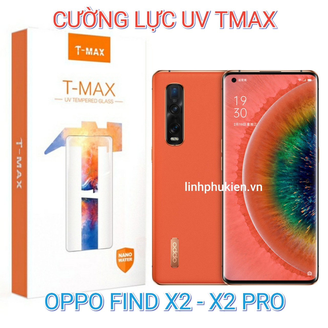 Kính cường lực OPPO Find X2/X2 Pro hiệu UV T MAX Full màn