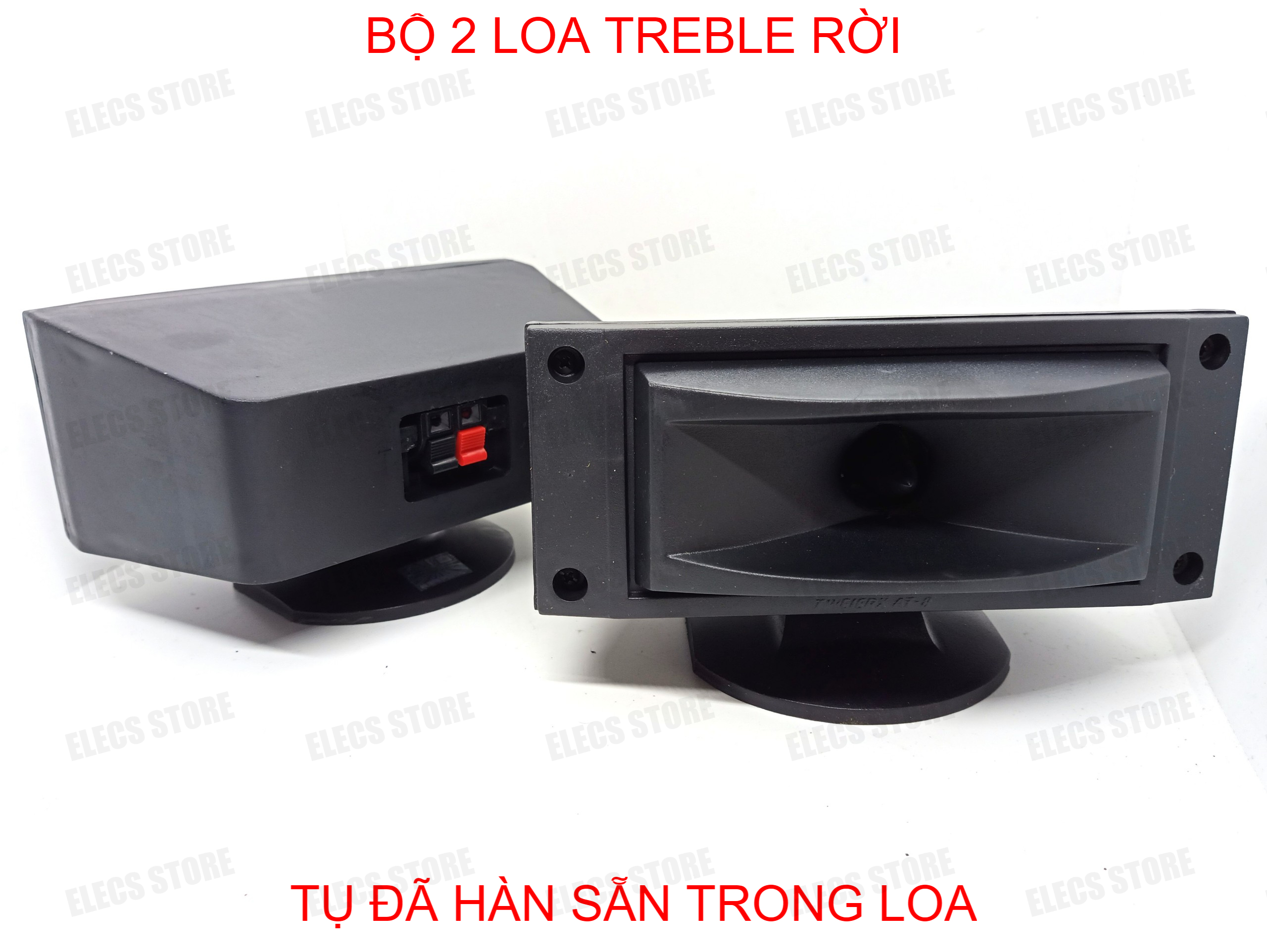 Bộ loa treble rời kèm tụ, tăng cường tiếng trép at20