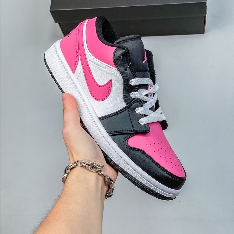 Original A J 1 Low cut Basketball Shoes Casual Sneakers Men Women Pink