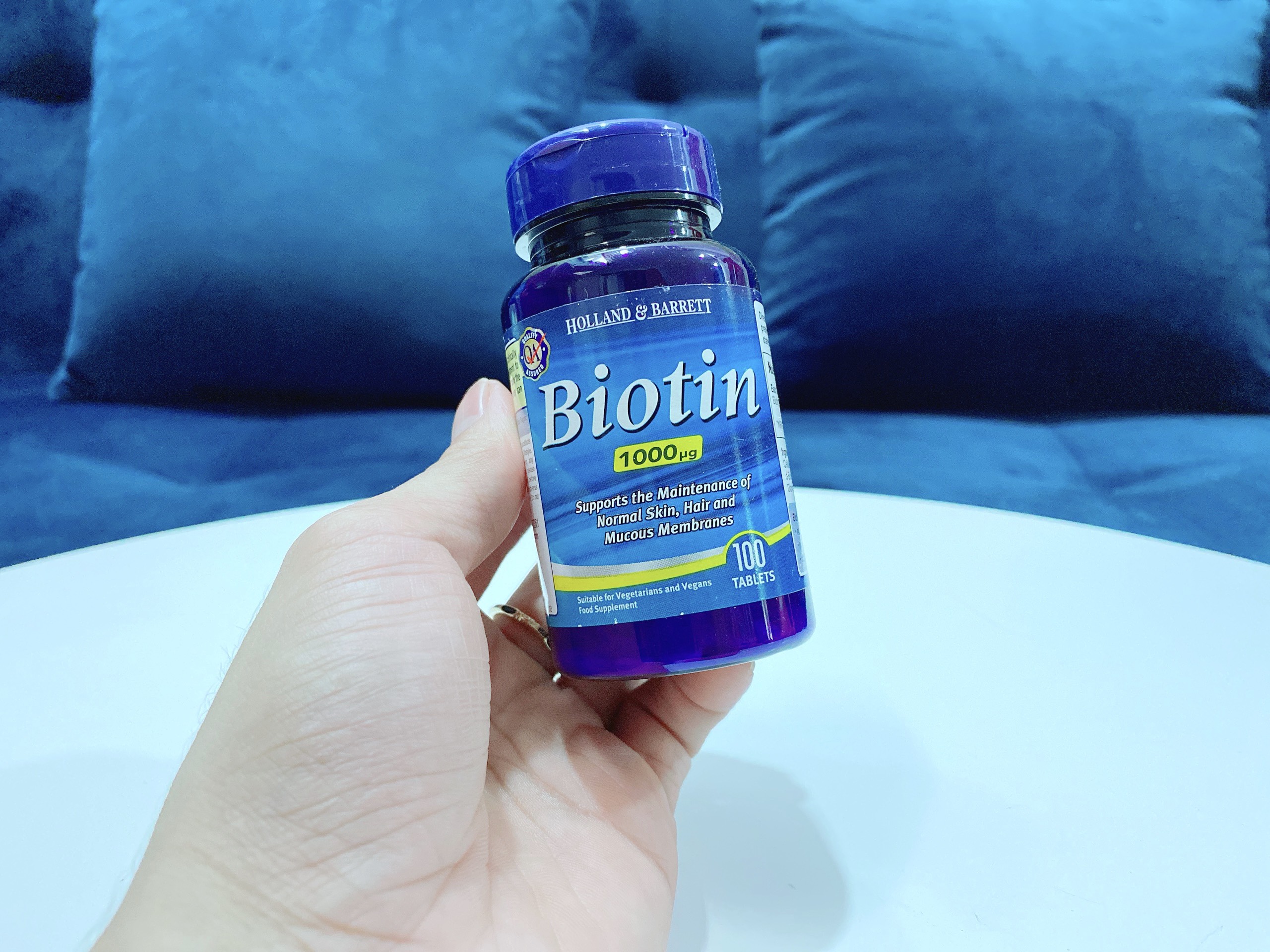 BIOTIN 1000ug-VIÊN UỐNG DƯỠNG TÓC, MÓNG, DA CHẮC KHOẺ, MỊN MÀNG LỌ 100V