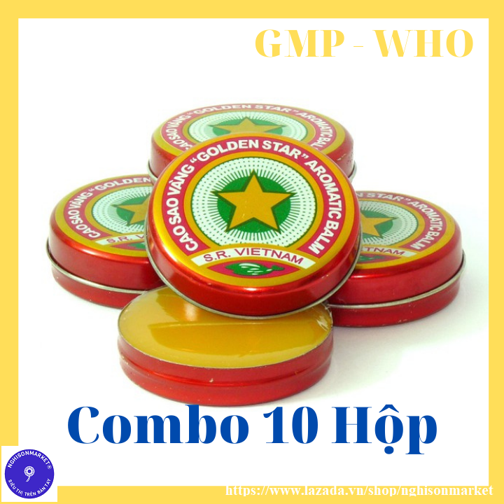 Combo 10 hộp dầu cù là Cao sao vàng Dược TW3 - 3gram