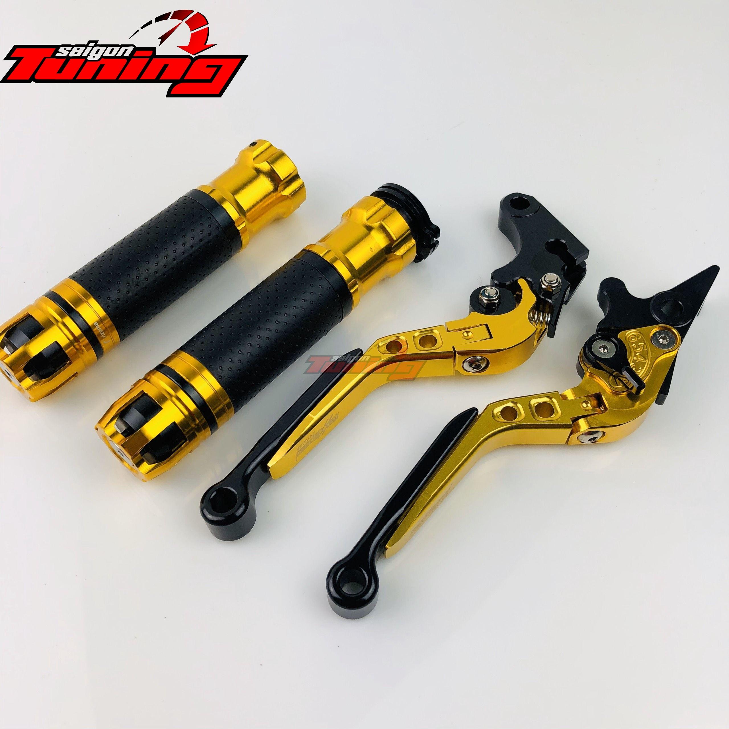 [HCM]Combo 4: Bao tay + tay thắng cao cấp dành cho dòng xe  NVX - Màu vang GOLD