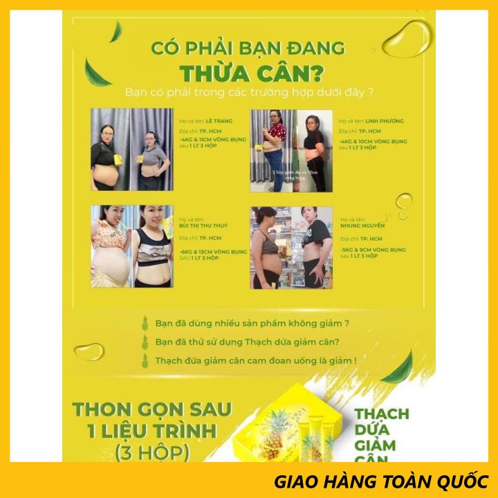 Thạch Dứa Giảm Cân 🌸BUÔN SỈ🌸 Thạch Dứa Giảm Cân MATXICORP, Ngon Miệng, Giảm Cân Hiệu Quả An Toàn , Chính Hãng - Hộp 10 gói x 20gam