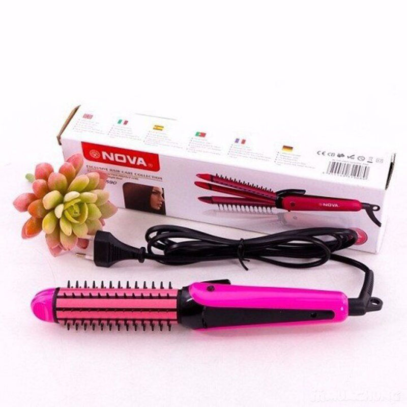 Máy uốn duỗi bấm tóc Nova 8890 3  in 1 siêu tiện lợi
