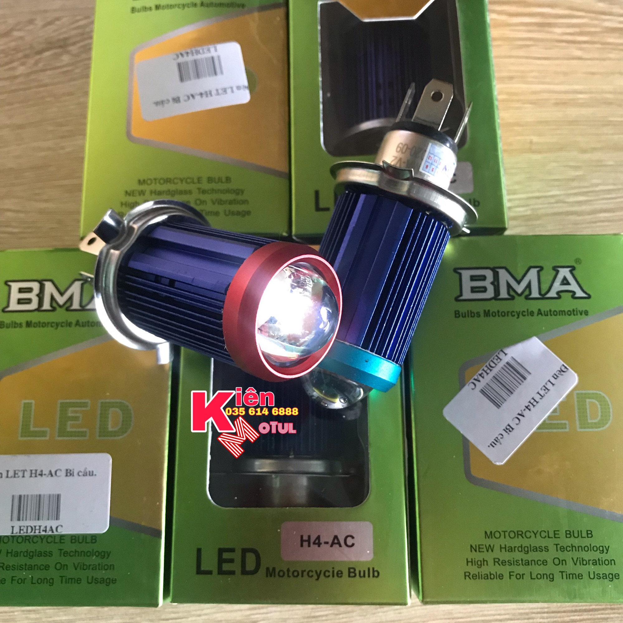 Bi led Bma 2 Chế độ Trắng Vàng Siêu Sáng