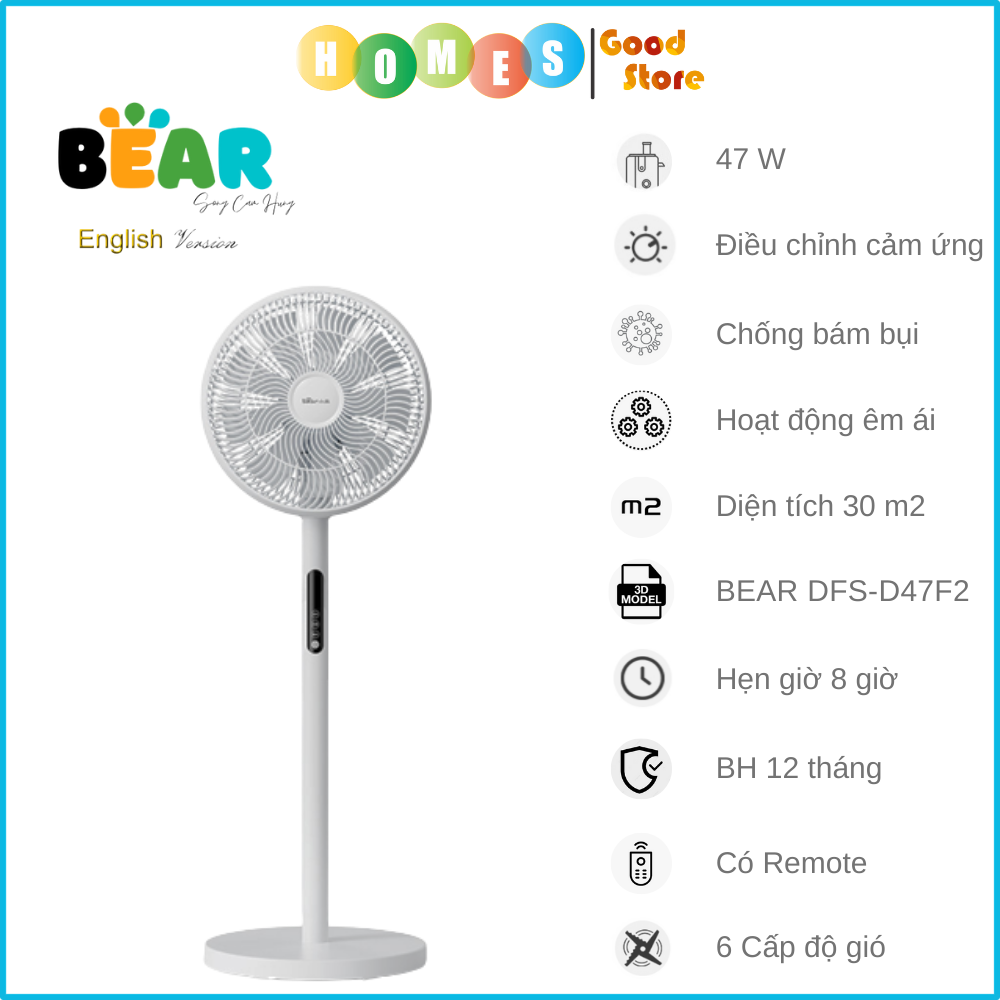 Quạt Cây, Quạt Đứng Cảm Ứng BEAR DFS