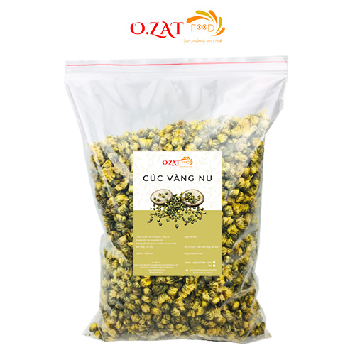Giá sỉ trà hoa cúc vàng nụ sấy khô o.zat food 500g, 1kg – nguyên liệu detox
