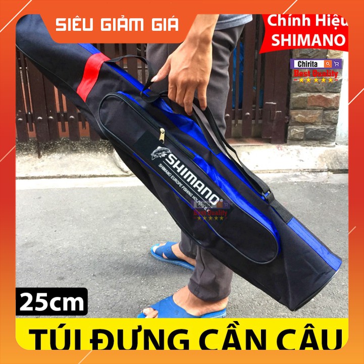 Túi đựng cần câu máy câu cá loại tốt shimano - đủ size 75cm đến 165cm - đồ câu ngọc hải