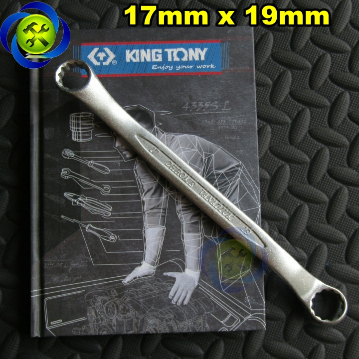 Cờ lê hai đầu tròng 17mm và 19mm kingtony 19601719