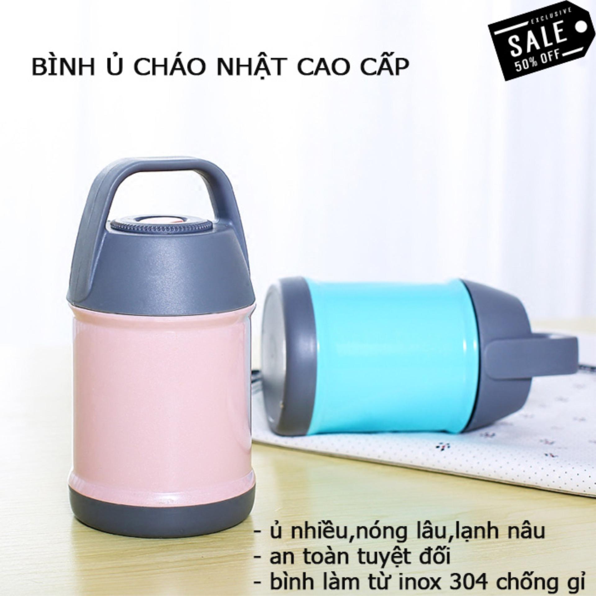 Bình Ủ Cháo Giữ Nhiệt Cao Cấp Nhật Bản - Bình Ủ Gạo Thành Cháo - Bình Giữ Nóng Thức Ăn Siêu Tiện Lợi - Hàng chính hãng