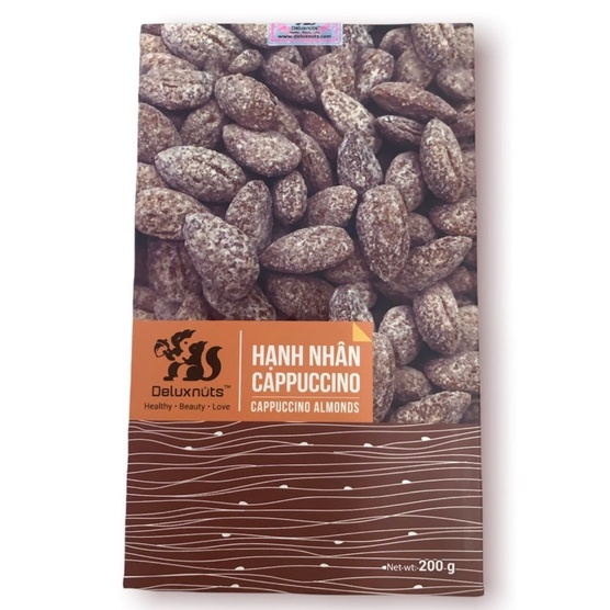 Hạnh nhân cappucino 200g deluxnuts