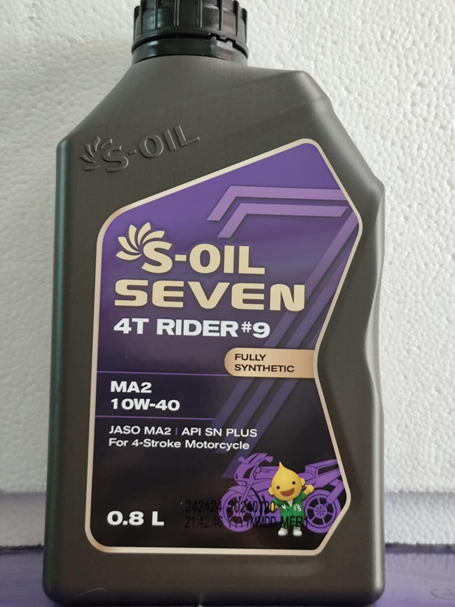 Nhớt xe máy số s.oil rider#9 sn plus ma2 10w40- 800ml