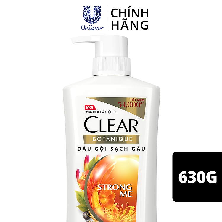 Dầu gội sạch gàu clear botanique 9 thảo dược quý 630g