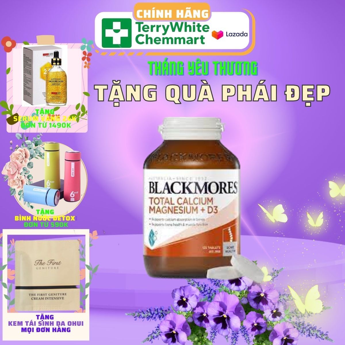 Viên uống Tổng hợp Blackmores Total Calcium & Magnesium +D3