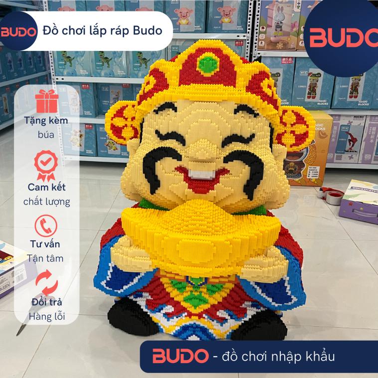 [ TẶNG BÚA + KEO ] Siêu to 91cm Mô hình lắp ghép lego ông Thần Tài 1m cỡ lớn