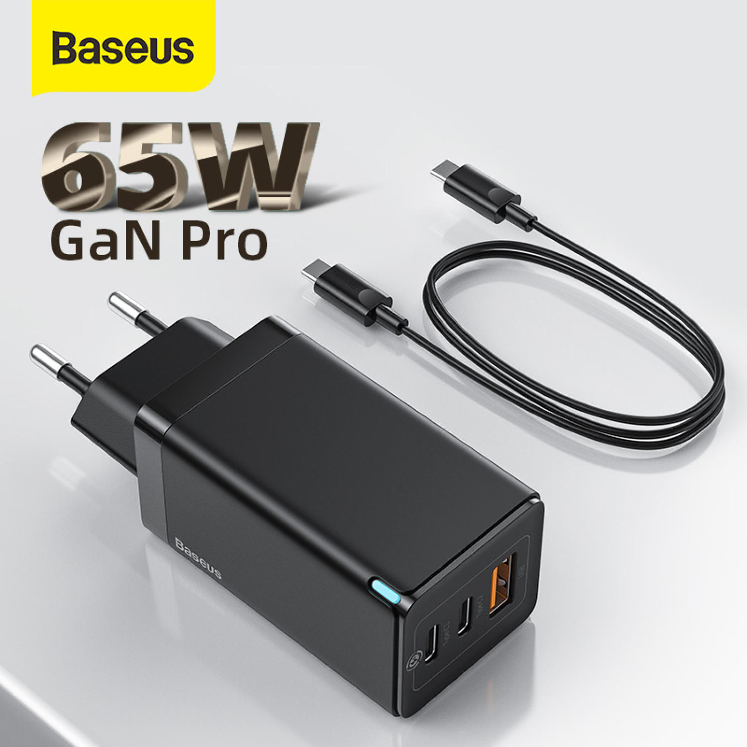 GIÁ SỐC Cốc sạc nhanh BASEUS EU GaN 65W GaN2 Pro 4.0 3.0 AFC SCP USB PD