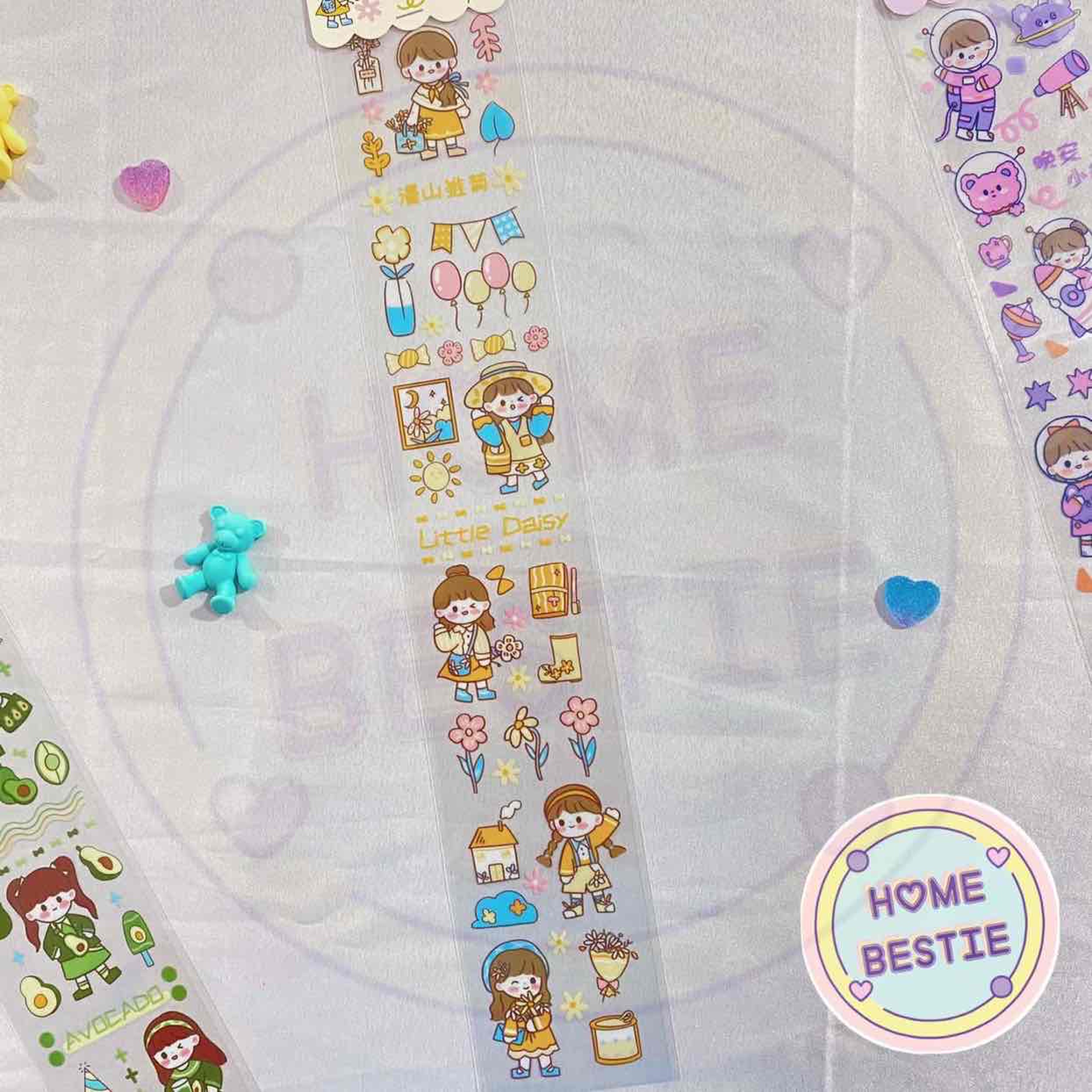 [Ảnh thật] Hình Dán Bé Gái, Sticker Nữ Tính, Sticker Đáng Yêu, Hình Dán Dễ Thương Ngộ Nghĩnh, Hình Dán Trang Trí Tập Vở