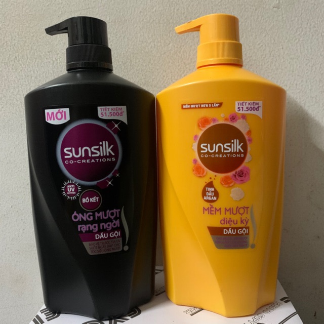 Dầu gội sunsilk 900g - óng mượt/ mềm mượt