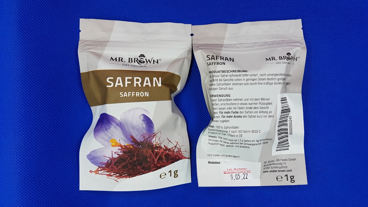 Nhụy hoa nghệ tây Mr Brown Safran Saffron xách tay Đức
