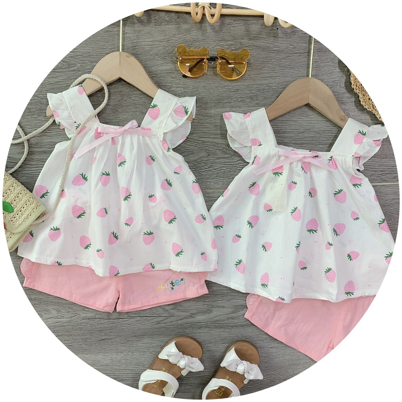 Set bộ đũi cánh tiên bé gái size 8-20kg hàng bao đẹp