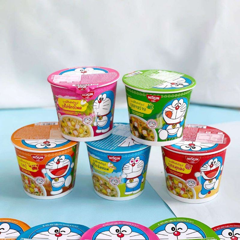 Mì ly Nissin Doraemon nhiều vị Thái Lan- Lốc 6 hũ