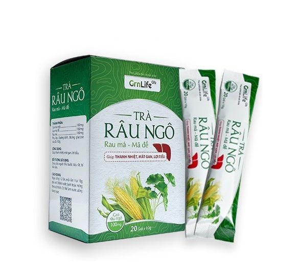 Trà Râu Ngô Rau Mã Mã Đề Đại Uy Giúp Thanh Nhiệt, Mát Gan, Giải Độc, Lợi Tiểu - Hộp 20 Gói x 10g