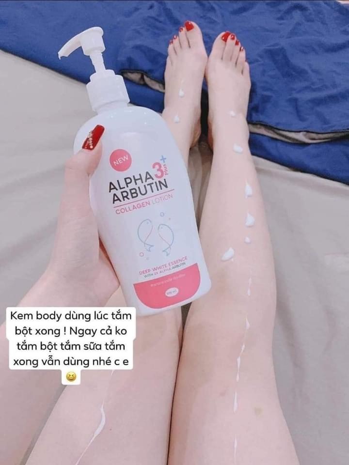 Kem kích trắng da alpha arbutin collagen cream 3+ plus deep white essence - mới 2018