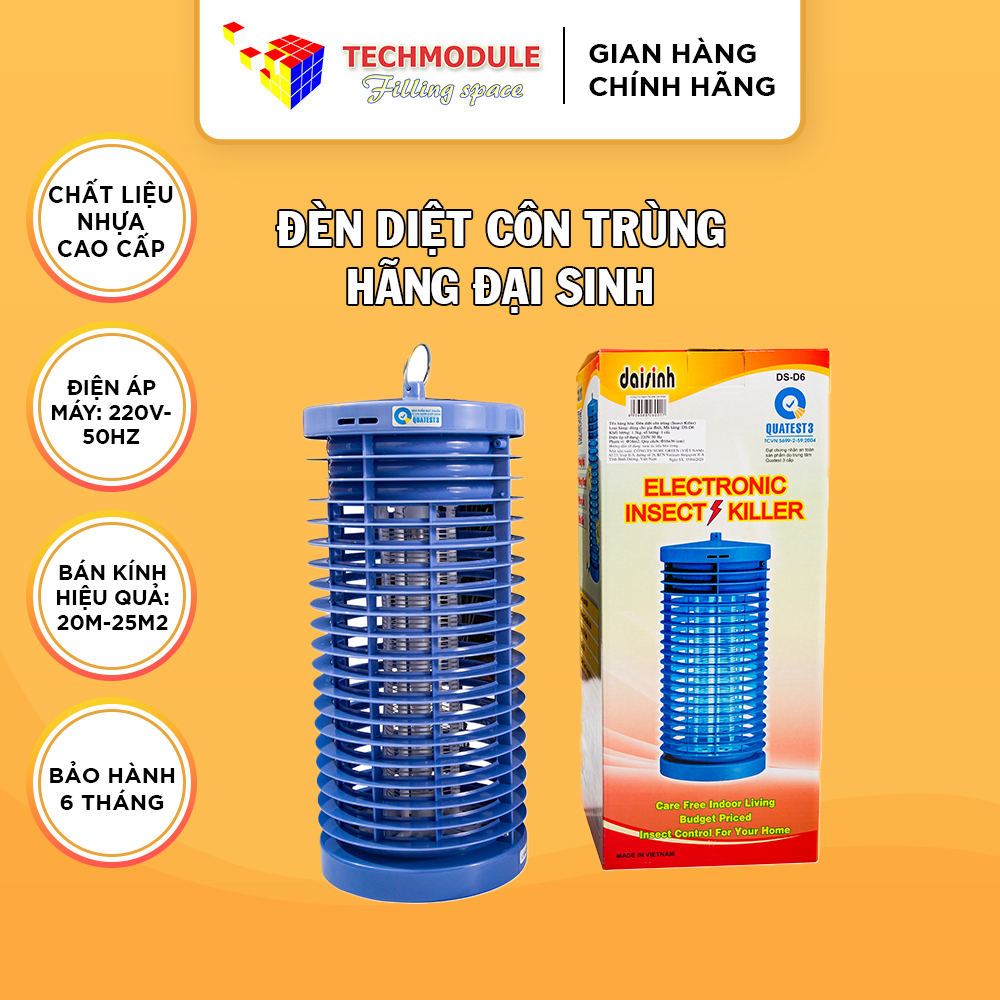 Đèn diệt côn trùng, diệt muỗi thông minh, nhỏ gọn ĐẠI SINH
