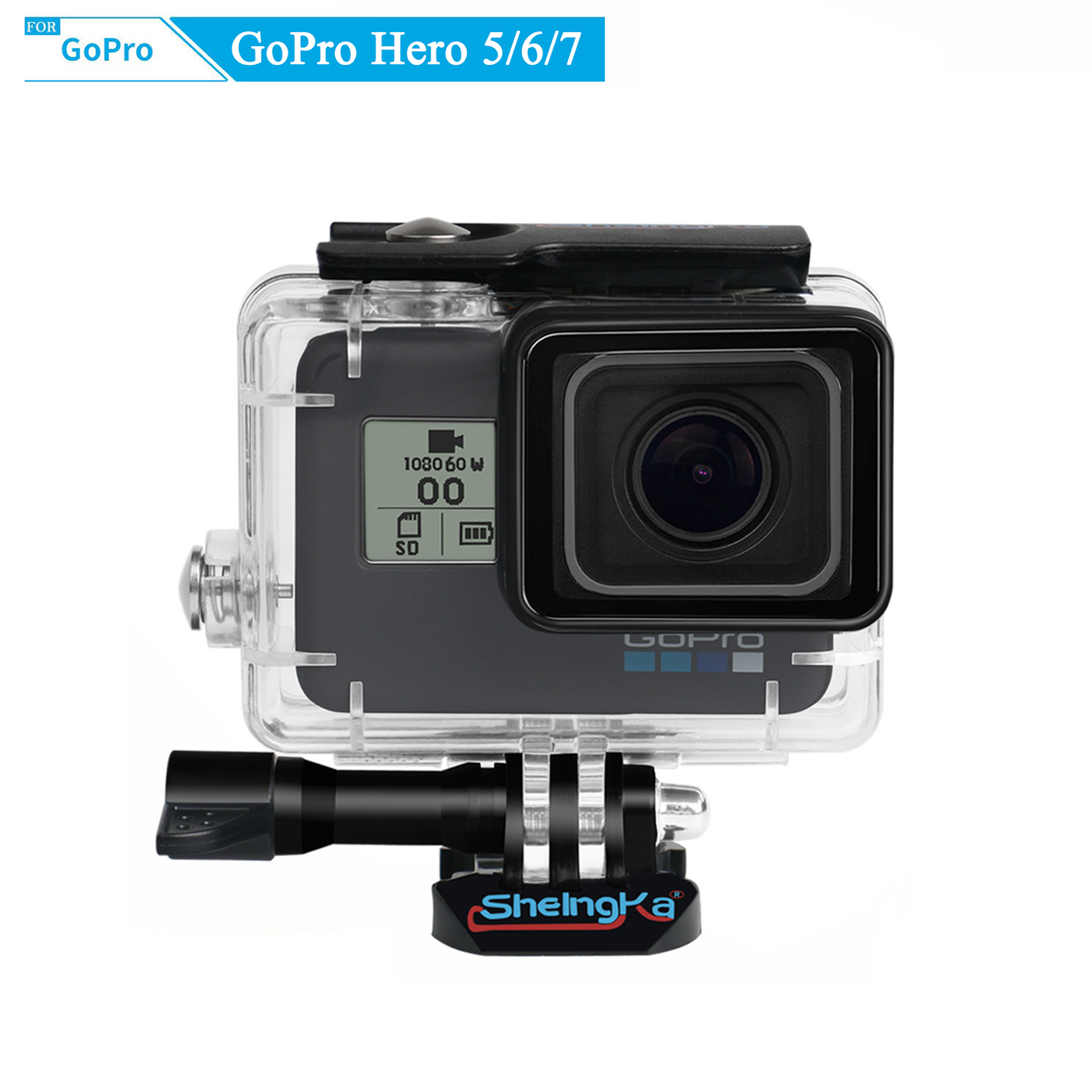 Case chống nước cho Gopro Hero 5/6/7, Gopro new hero 2018