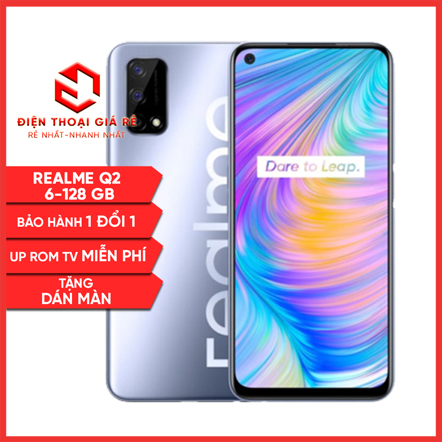 [Trả góp 0%]Điện Thoại Realme Q2 - RAM 6/128GB [Giá rẻ Hà Nội BH 3 tháng1 đổi 1 - Tặng dán màn]