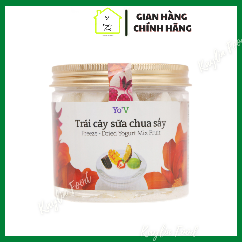 Sữa Chua Sấy Đông Khô Yo'V Vinamit Trái Cây Thập Cẩm 60g Sữa Chua Ngon Giòn Tan