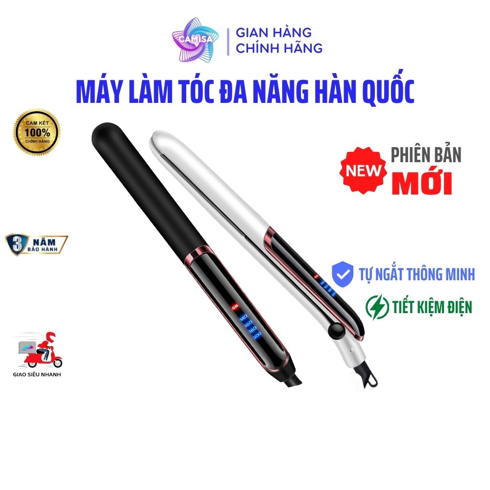 Máy ép duỗi là tóc cao cấp uốn xoăn tóc phong cách hàn quốc 5 trong 1 camisa