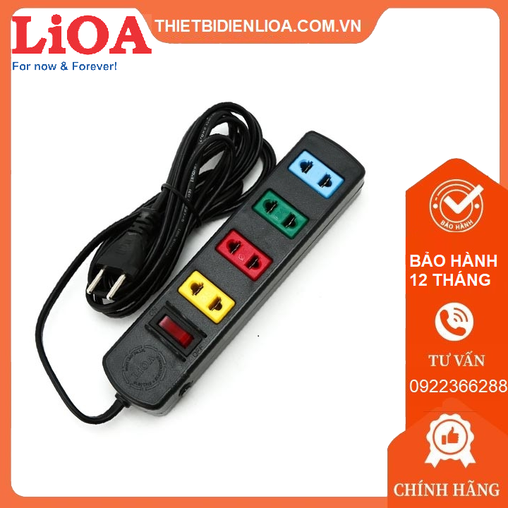 Ổ cắm kéo dài có bảo vệ quá tải bằng cb 4s3/4s5