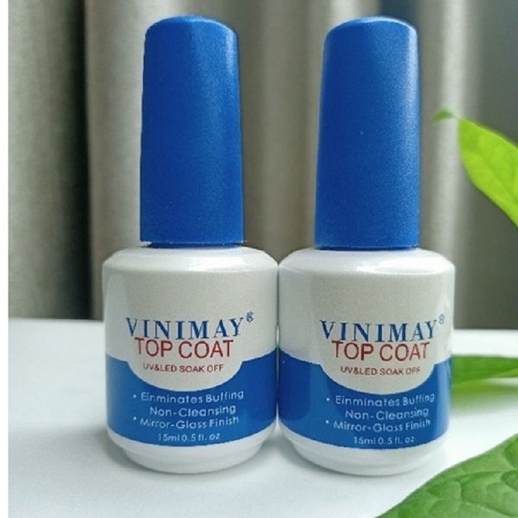 Sơn gel Phủ bóng, Top Coat Vinimay loại 15ml