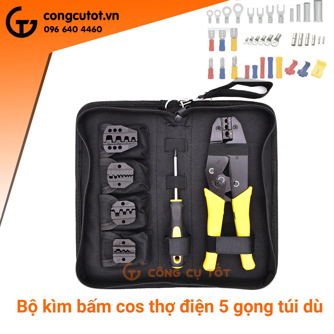 Bộ kìm bấm cos 5 đầu đa năng wxk-30jn