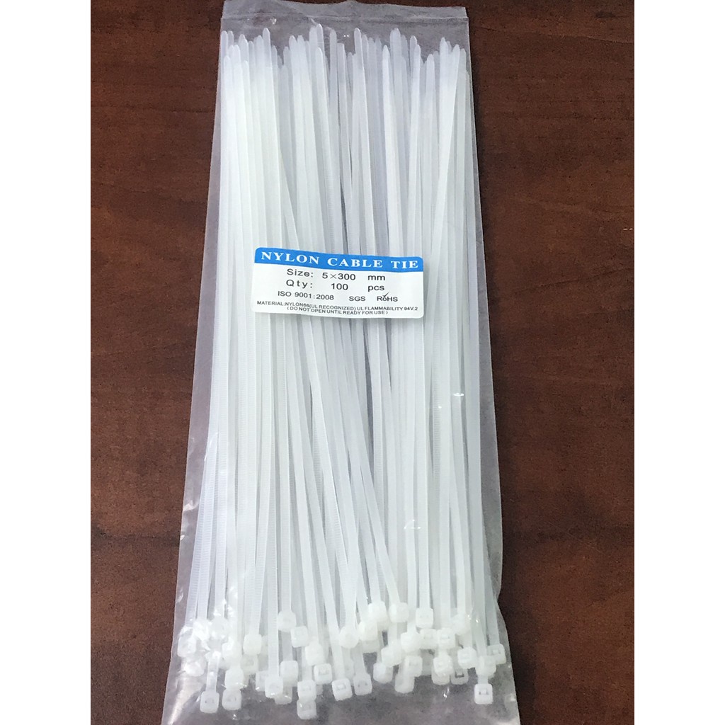 Dây rút nhựa lớn size 4x200mm - 4x300mm 100 sợi thiện phước