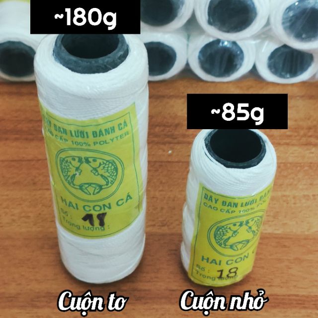 Dây nhợ thợ hồ, dây đan lưới đánh cá, dây thả diều