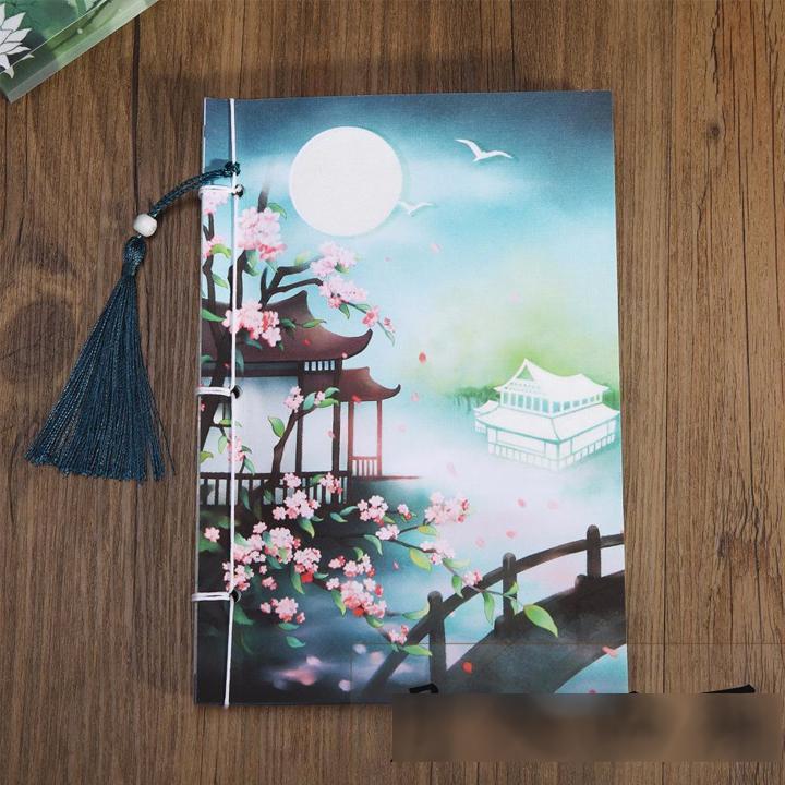 Sổ dạ quang cổ trang in phong cảnh đẹp quà tặng trang trí