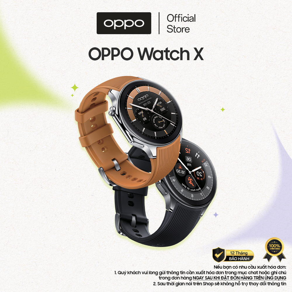 Đồng hồ thông minh OPPO Watch X | Chỉ tương thích ANDROID - Hàng chính hãng