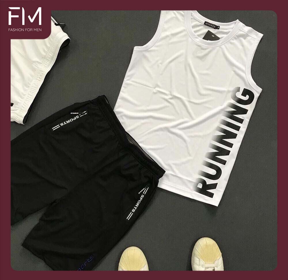 Bộ đồ thể thao nam tập gym áo sát nách form đẹp – FORMEN SHOP- FMCBTD095