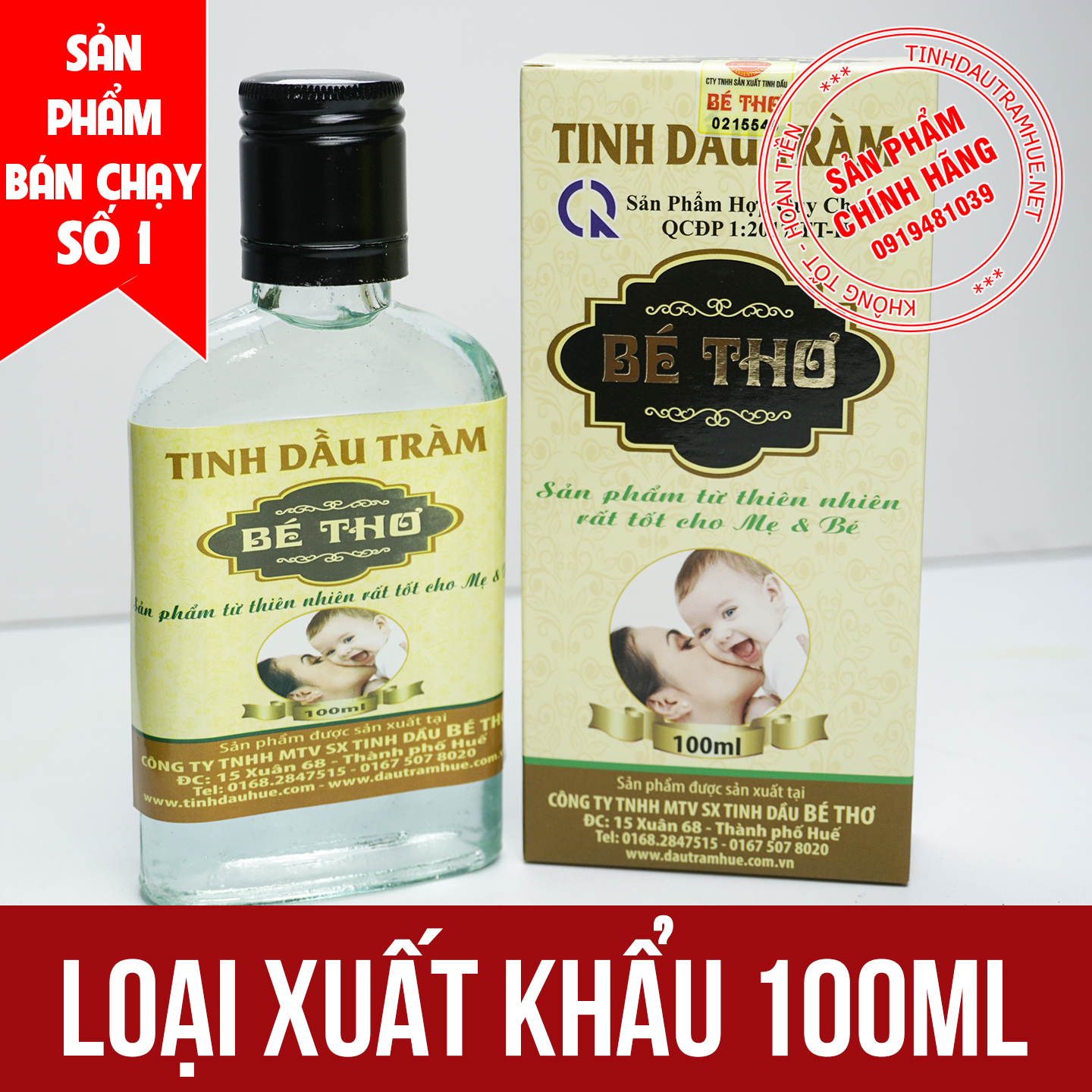 TINH DẦU TRÀM XUẤT KHẨU (50ml và 100ml) - THƯƠNG HIỆU BÉ THƠ [CHÍNH HÃNG]