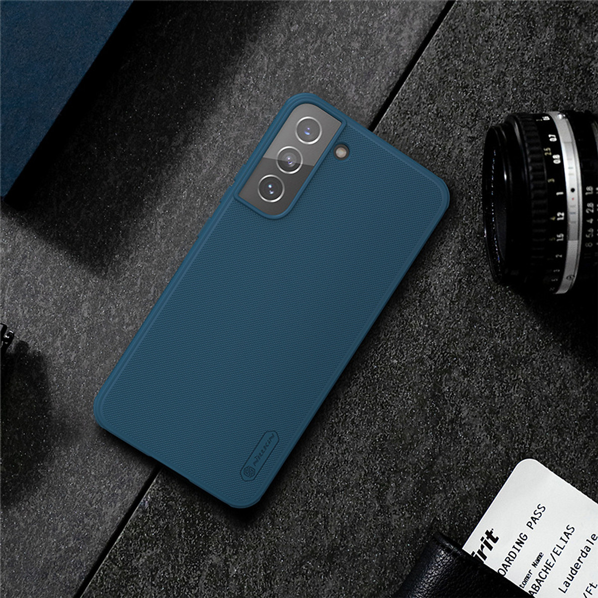 Ốp lưng dành cho Samsung Galaxy S22 Plus hiệu Nillkin dạng sần - hàng nhập khẩu