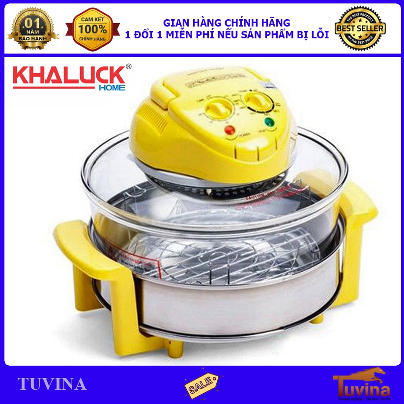 Lò nướng thủy tinh khaluck đa năng 17 lít công nghệ nhật bản - hàng chính hãng