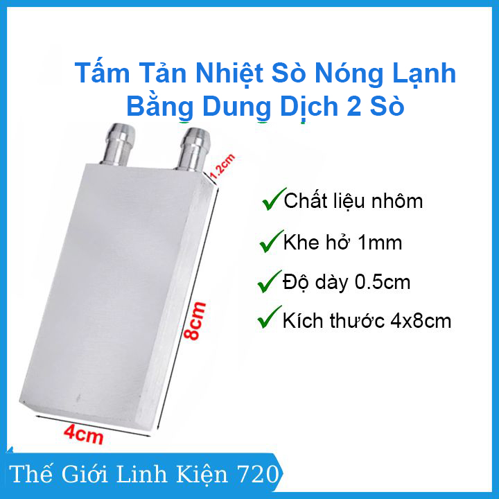 Tấm Tản Nhiệt Cho Sò Nóng Lạnh Bằng Dung Dịch - 2 Sò