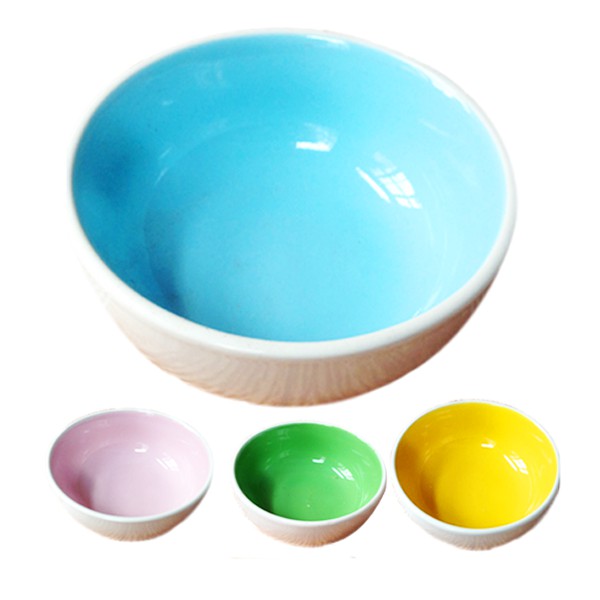 Chén sứ nhiều màu tráng men cho hamster , thỏ, bọ, sóc và thú cưng