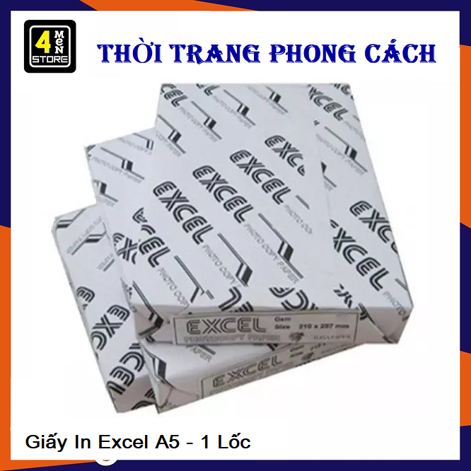 Xã Hàng Giấy A4 Excel 70gsm 1 Ram. 400 tờ / Ram. Thích hợp dùng trong Văn Phòng Giấy In Excel A4 1 Lốc