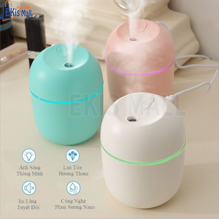 Máy phun sương mini để bàn Ekis Máy phun sương giữ ẩm Máy phun tinh dầu giữ ẩm Máy tạo ẩm văn phòng