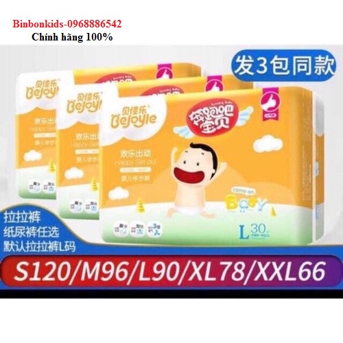 Bỉm tã BEJOYIE dán / quần đủ size S120/M96/L90/XL78/XXL66